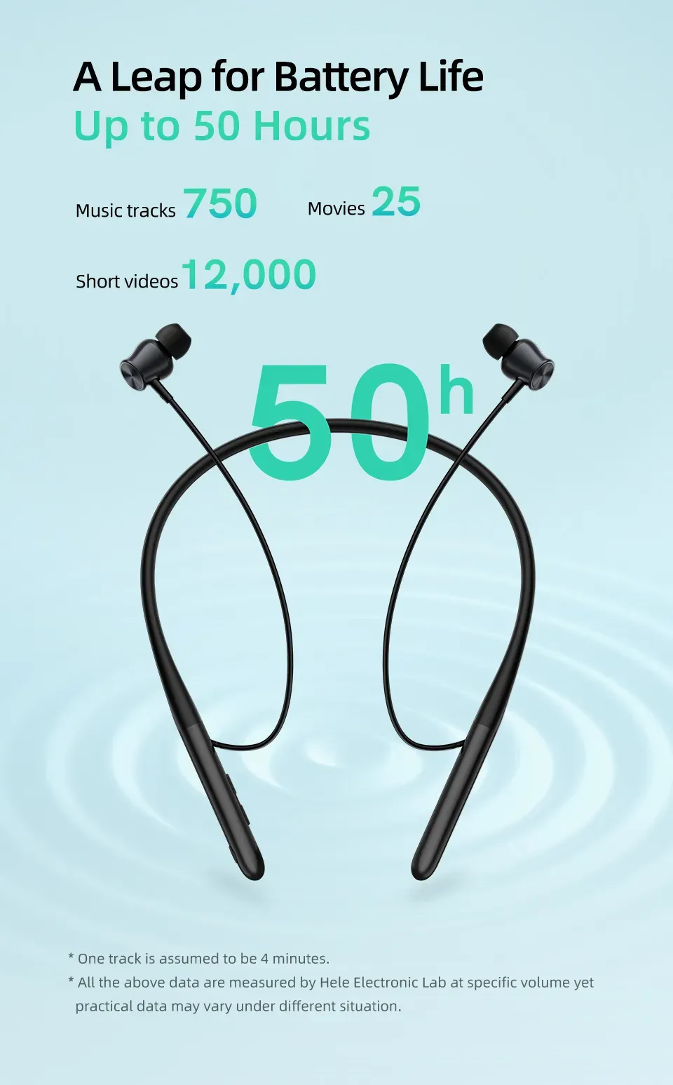 qcy c2 bluetooth neckband headphones 6