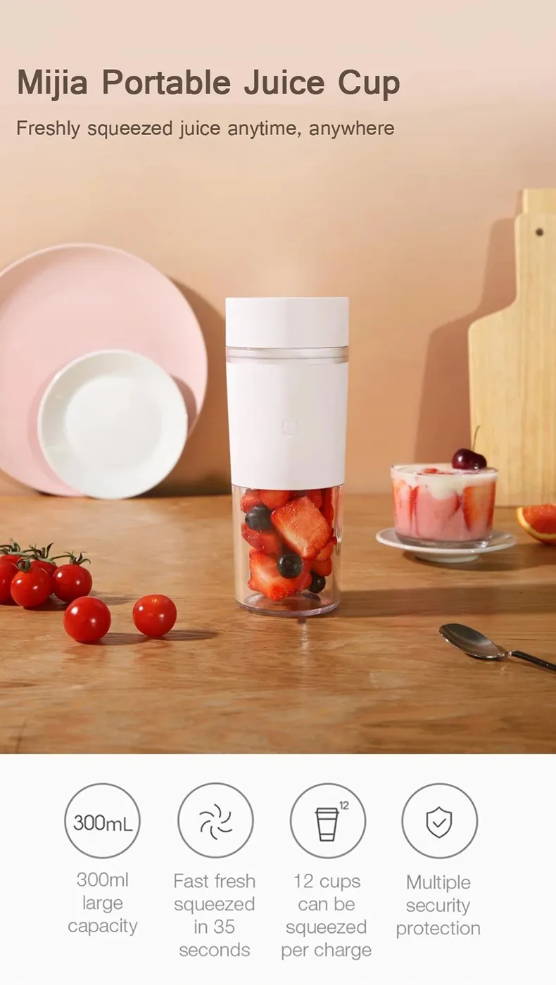 xiaomi mijia mjzzb01pl 300ml portable juicer 1