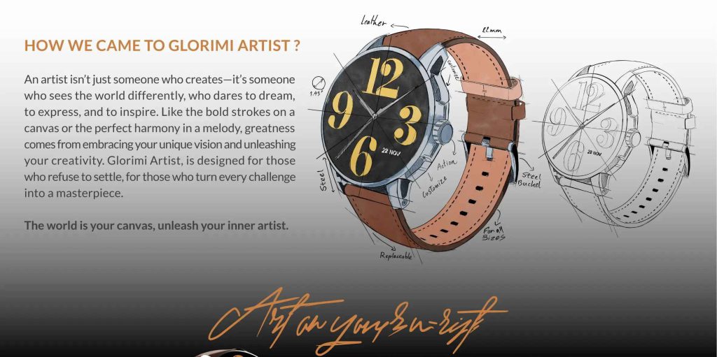 ساعت هوشمند گلوریمی Smart watch Glorimi Artist