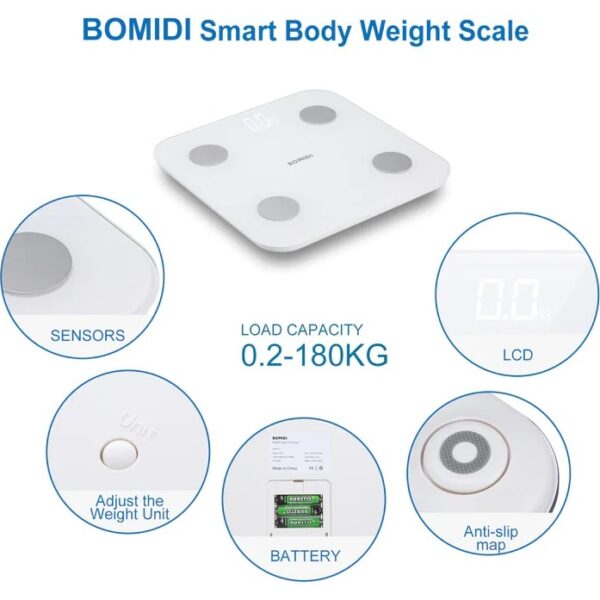 ترازوی شیائومی Bomidi Smart Fat Scale S1 - Image 3