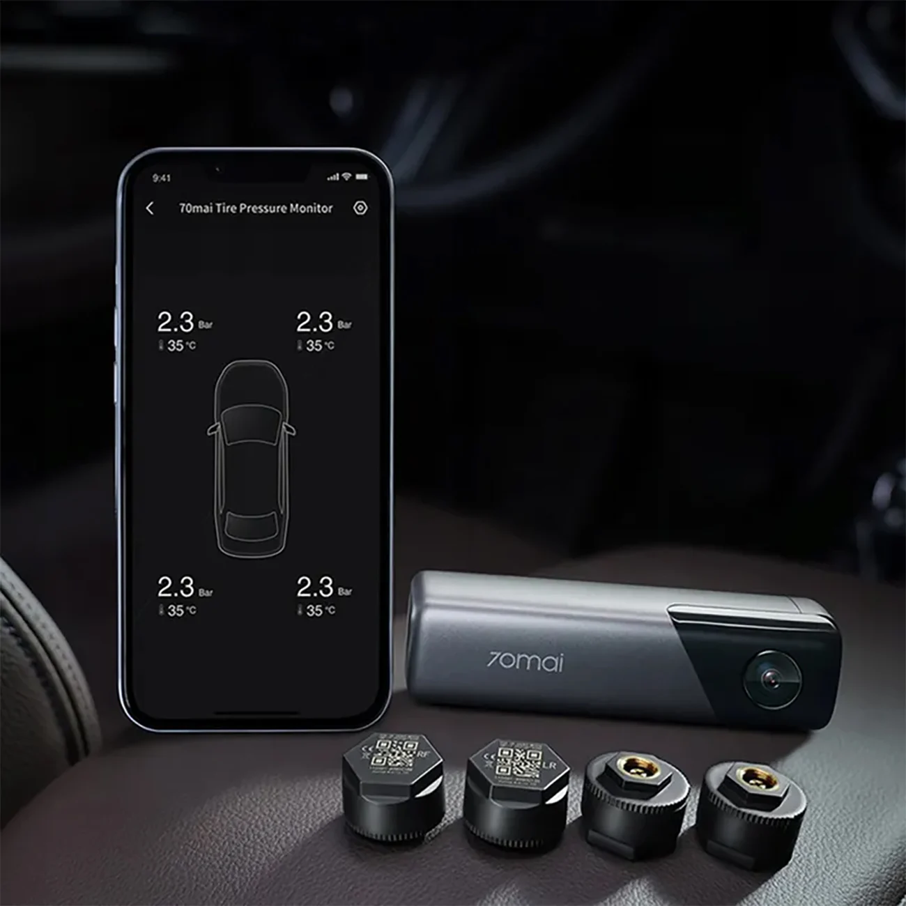 سنسور فشار باد لاستیک 70MAI EXTERNAL TPMS SENSOR MIDRIVE T04 16 12926287