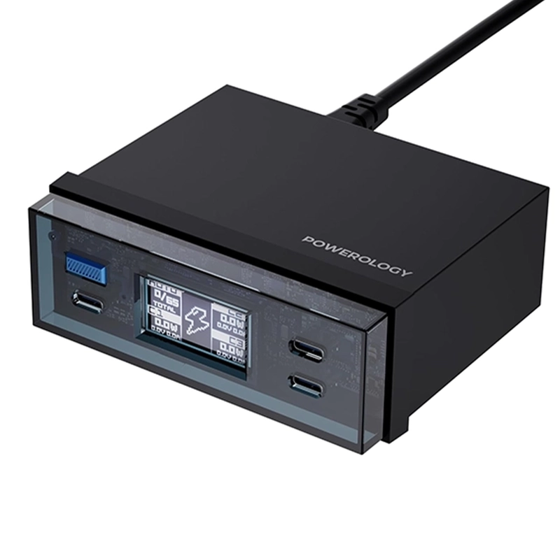 پایه شارژر POWEROLOGY مدل PowerHub Desktop Charging Station PD65W 1 پایه شارژر POWEROLOGY مدل PowerHub Desktop Charging Station PD65W