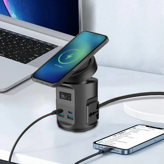 شارژر رومیزی پاورولوژی Powerology Magsafe Dual PD Charger 5 9e67a7ecb8204dc87a6b62400a714514