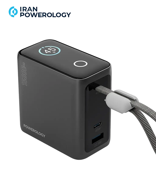 پاوربانک مینی 15000 میلیآمپر پاورولوژی Powerology 15000mAh Mini Power Bank PPBCHA60 1 پاوربانک مینی 15000 میلیآمپر پاورولوژی Powerology 15000mAh Mini Power Bank PPBCHA60