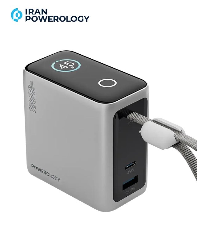 پاوربانک مینی 15000 میلیآمپر پاورولوژی Powerology 15000mAh Mini Power Bank PPBCHA60 2 پاوربانک مینی 15000 میلیآمپر پاورولوژی Powerology 15000mAh Mini Power Bank PPBCHA60 - Image 2