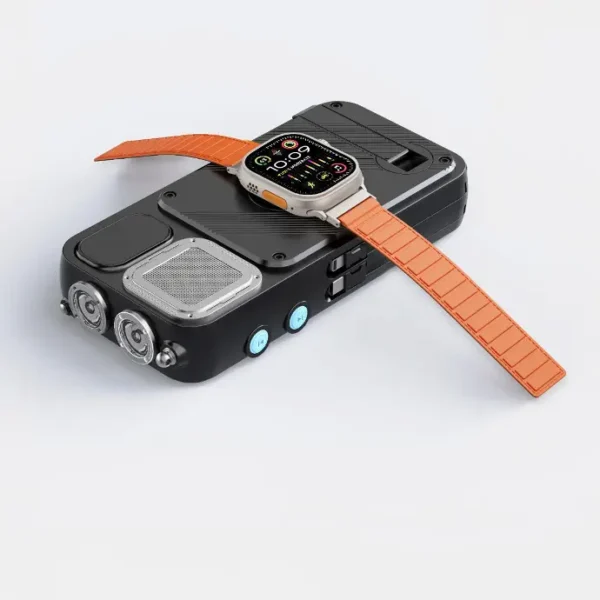 پاوربانک خورشیدی 16000 و اسپیکر بلوتوث Powerology 16000mAh Solar PP049 توان 20 وات 5 Powerology 16000mAh Solar PowerFm Radio Speaker Light 2