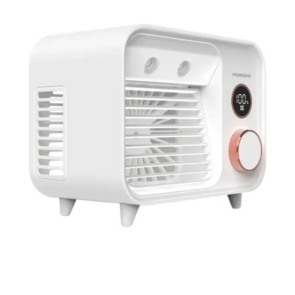 پنکه مهپاش رومیزی پرودو مدل Porodo Lifestyle Mini Mist Fan Desktop Air Cooler PDF853WH