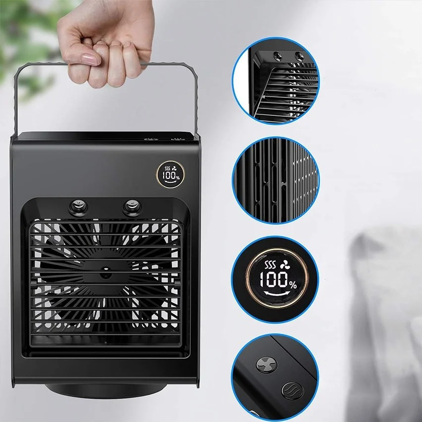 پنکه رومیزی مه پاش پرودو مدل PD-LSMFAN-BK Air & Mist 9 پنکه رومیزی مه پاش پرودو مدل PD-LSMFAN-BK Air & Mist