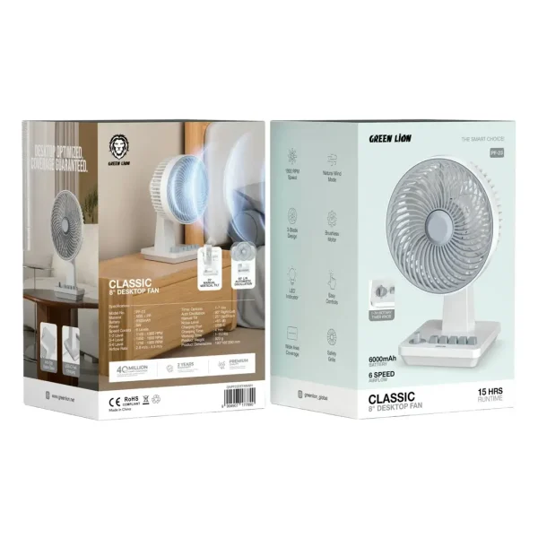 پنکه رو میزی گرین لاین مدل Classic 8" Desktop Fan
