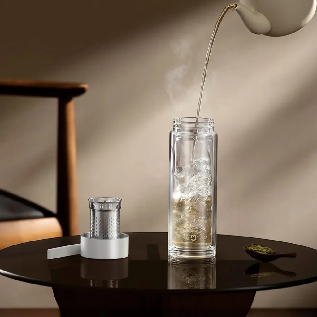 فلاسک شیشه ای دو جداره شیائومی مدل MJBLB01PL 6 فلاسک شیشه ای دو جداره شیائومی مدل MJBLB01PL