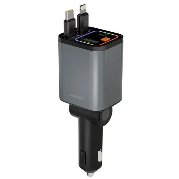 شارژر فندکی گرین لاین مدل Retractable 65W